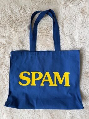 SPAM Fabric Tote Bag with Yellow Logo